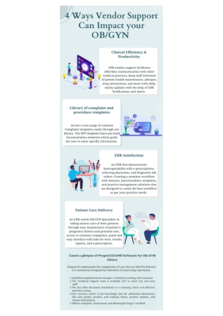 Why Ehr vendor support is crucial for ob/gyn