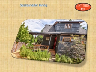 Sustainable living