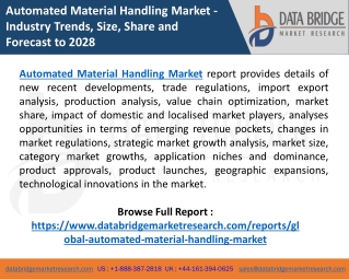 Automated Material Handling Market