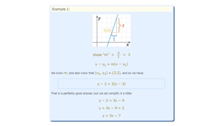 Point Slope Form