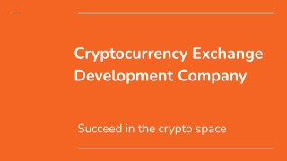 cryptocurrency exchange development company