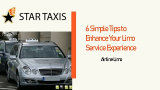 6 Simple Tips to Enhance Your Limo Service Experience