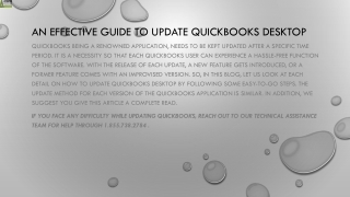 A step by step guide to Update QuickBooks Desktop