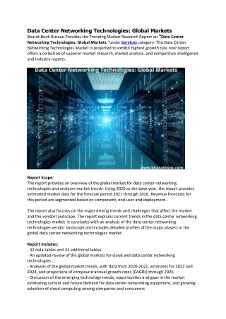 Data Center Networking Technologies