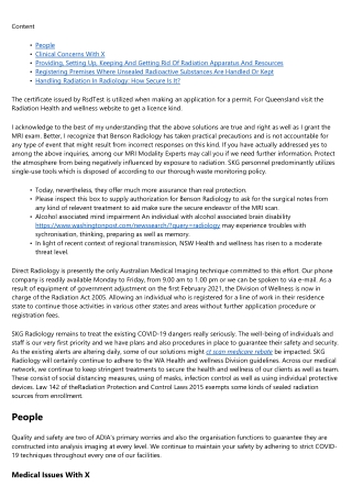 Radiation Licensing