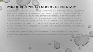 A quick troubleshooting method to resolve QuickBooks Error 557