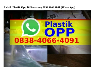 Pabrik Plastik Opp Di Semarang ౦8З8-Ꮞ౦ϬϬ-Ꮞ౦ᑫl{WhatsApp}