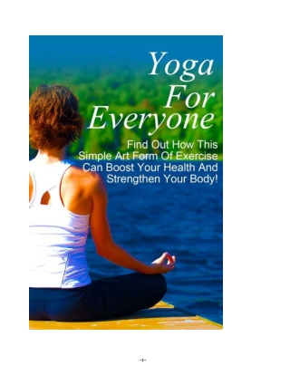 Yoga for everyone