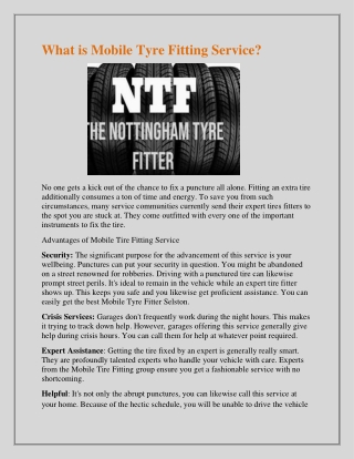 Find The Best Tyre Shop in Selston.