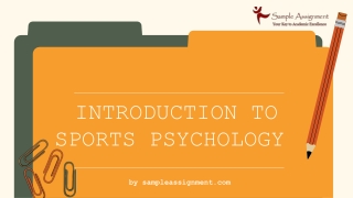 Introduction to Sports psychology by Experts