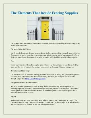 Professional Gate Repair in Uxbridge Moor.