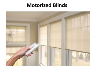 Motorized Blinds