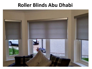 Roller Blinds Abu Dhabi