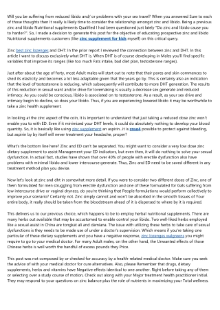 How to Get Hired in the zinc good for colds Industry