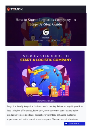 How to Start a Logistics Company – A Step-By-Step Guide