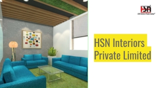 HSN Interiors _ Design your Dream Office with 3D Interior Advancement & Technologies