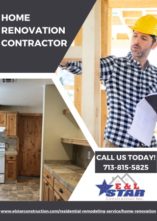Home Renovation Contractor | E & L Star Construction