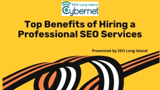 Top Benefits of Hiring a Professional SEO Services