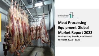 Meat Processing Equipment Market Growth, Business Analysis, Scope, Company 2031