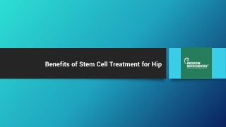 Cell Treatment for Hip | Regrow