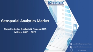 Geospatial Analytics Market