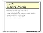 Unit 7. Isometric Drawing