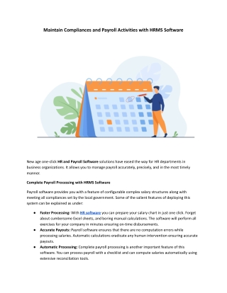 Maintain Compliances and Payroll Activities with HRMS Software.docx