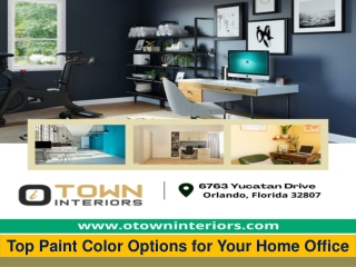 Top Paint Color Options for Your Home Office