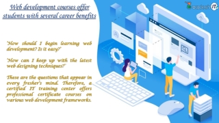 best courses for web development