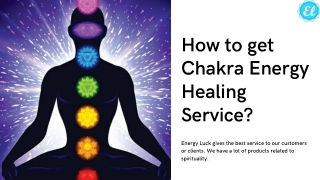 How to get Chakra Energy Healing Service?