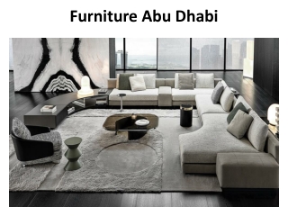 Furniture Abu Dhabi