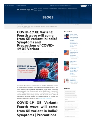 COVID-19 XE Variant Fourth wave will come from XE variant in India Symptoms  Precautions