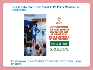 Reasons to have Services of Kid’s Party Magician in Singapore