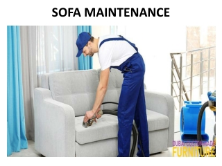 SOFA MAINTENANCE