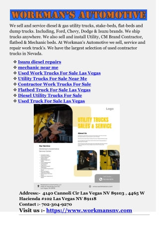 Flatbed Truck For Sale Las Vegas