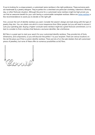 7 Answers to the Most Frequently Asked Questions About name necklace