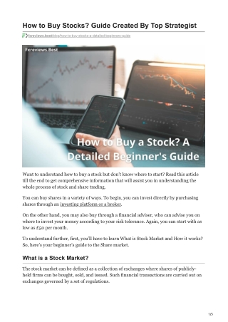 fxreviews.best-How to Buy Stocks Guide Created By Top Strategist