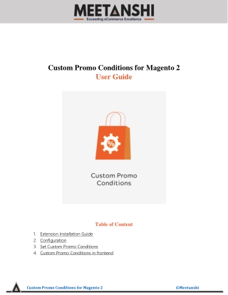 Magento 2 Custom Promo Conditions