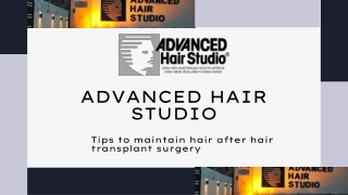 Tips for post-surgery of hair transplant in Dubai