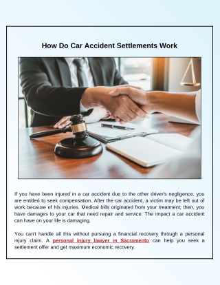 How Accident Settlements Work: A Guide For Victims