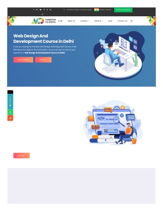 Web Design And Development Course in Delhi