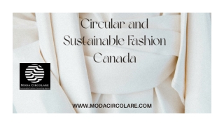 Circular and Sustainable Fashion Canada