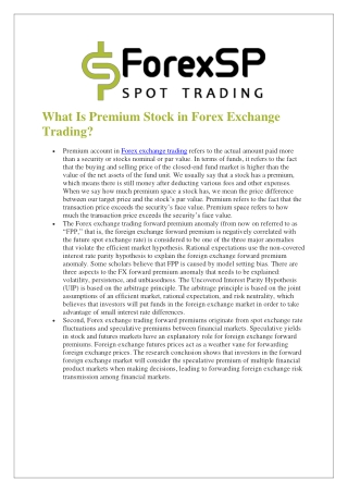 Which Exchange is best for Forex Trading?