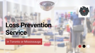 Loss Prevention Service in Toronto or Mississauga