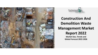 Construction And Demolition Waste Management Market Overview and Forecasts through 2031