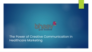 Creative Communication in Healthcare Marketing