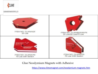 Glue Neodymium Magnets with Adhesive