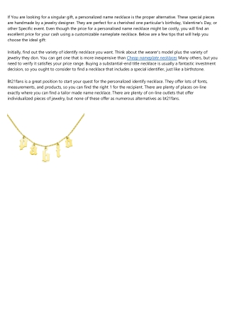 11 Ways to Completely Revamp Your custom name necklace