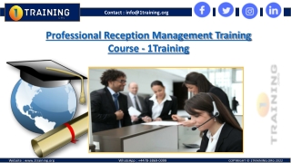 Reception Management Professional Training Course by 1Training