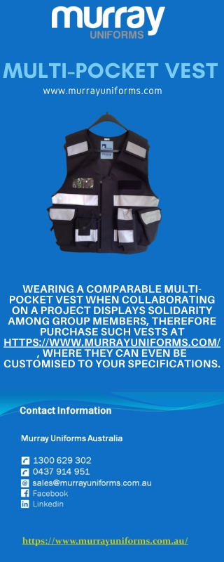 Multi-pocket Vest - www.murrayuniforms.com
